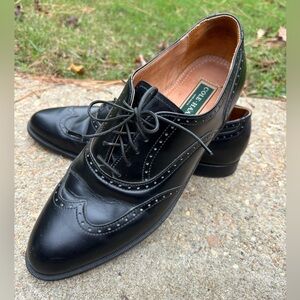 EUC vintage made in USA Cole Haan size 11B men’s dress shoes lace up black